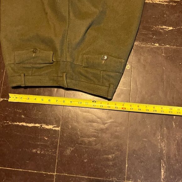 Vintage Italian Wool Army Trousers - Picture 11 of 13